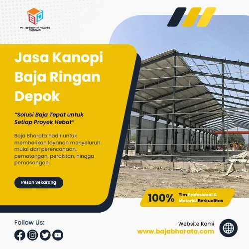 jasa kanopi baja ringan depok