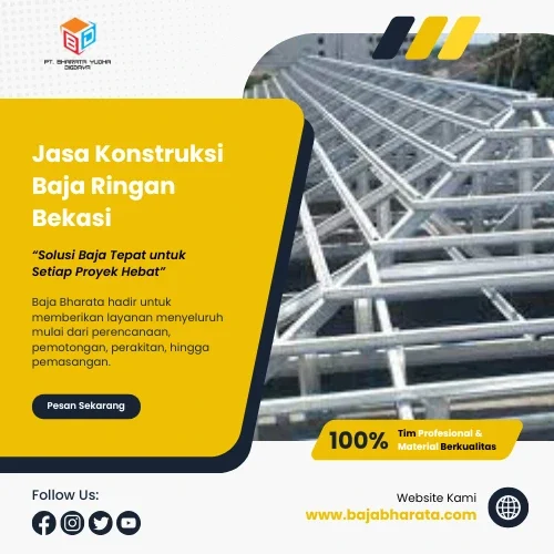 Jasa Konstruksi Baja Ringan Bekasi