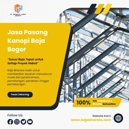 Jasa Pasang Kanopi Baja Bogor